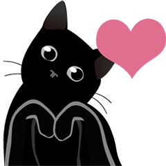 Happy the Black Cat animated