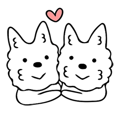 白犬ウエスティのスタンプその2 Line スタンプ Line Store