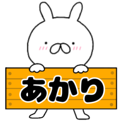 A dedicated name rabbit Akari