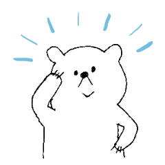 polarbear sticker for adults