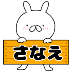 A dedicated name rabbit Sanae