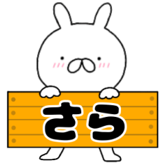 A dedicated name rabbit Sara