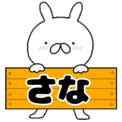 A dedicated name rabbit Sana