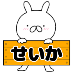 A dedicated name rabbit Seika