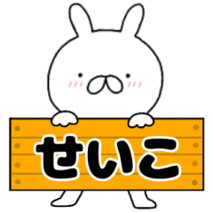 A dedicated name rabbit Seiko