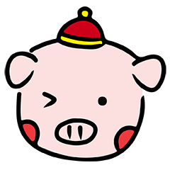 Pig's girl welcomes the pig year