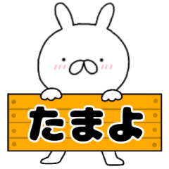 A dedicated name rabbit Tamayo