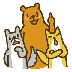 Daily Stickers with Bear/Wolf/Fox