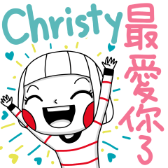 Christy's sticker