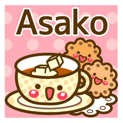 Use the stickers everyday "Asako"