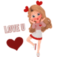 Honey animated sticker: Love series