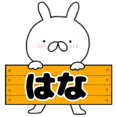 A dedicated name rabbit Hana