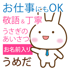 [umeda]polite greetings Rabbit