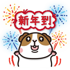 Guinea pig celebrate Pig's New Year!