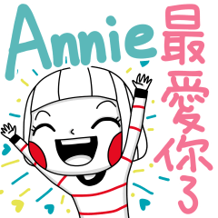 Annie's sticker
