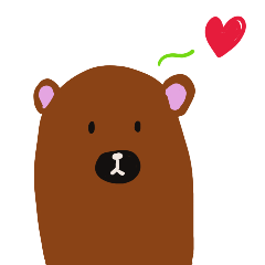 Bear talking with you