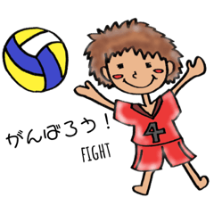Gakikko-chan of the women's volleyball