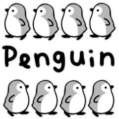 kawaii sticker's penguin2