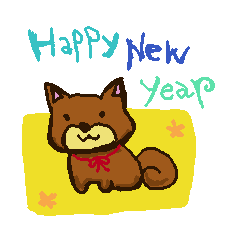 New Year holidays animal Sticker