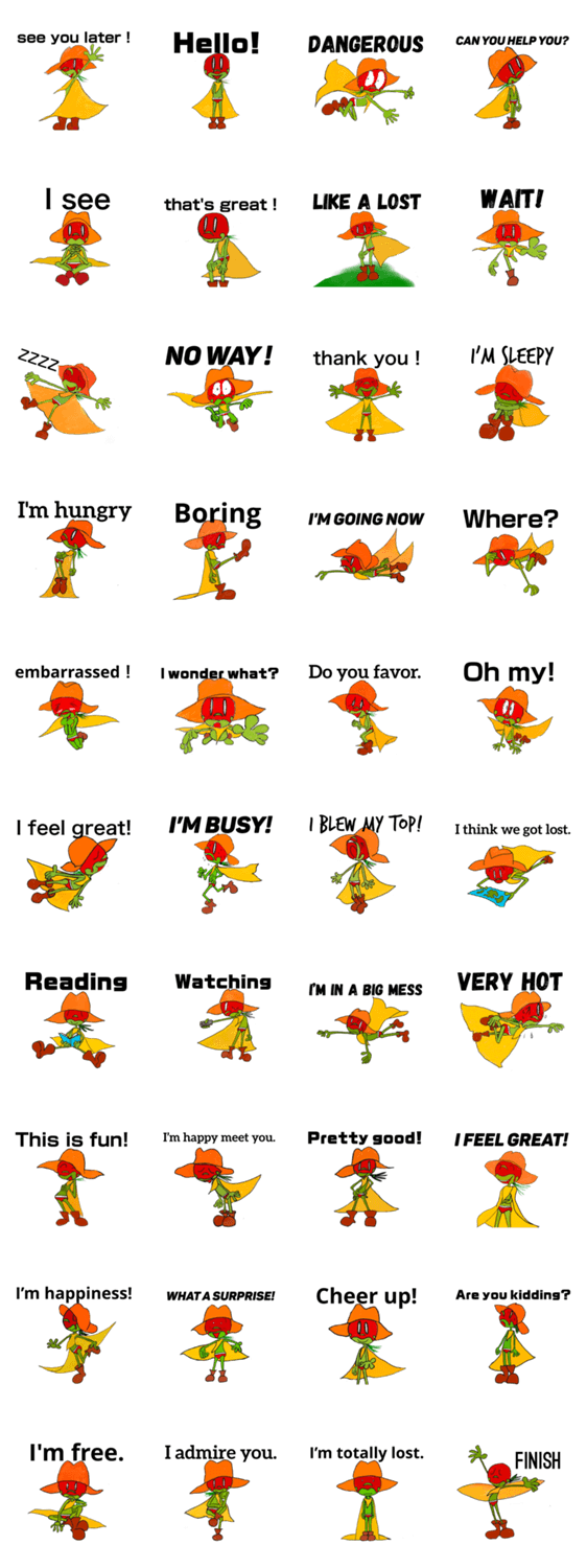 カウボーイはっぱちゃん英語版part Lineクリエイターズスタンプ Stamplist