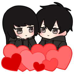Low tension couple sticker2