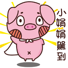 Coco Pig -Name stickers -Siao Jiuan