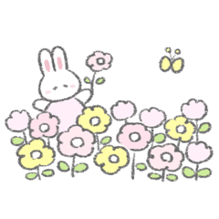 The fluffy bunny sticker 11