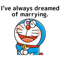 Doraemon Moving Love Quotes Line Stickers Line Store