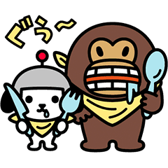 Kensaku To Enjin Gourmet Line Stickers Line Store Kensaku To Enjin Gourmet Line Stickers Line Store