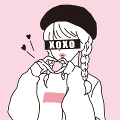 Pink Girls Talk Line スタンプ Line Store