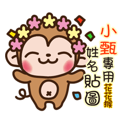 Twopebaby flower monkey 516
