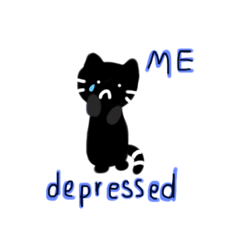 Soki depressed black cat