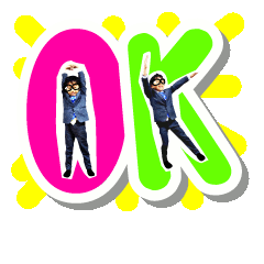 Cute Japanese businessman boy sticker