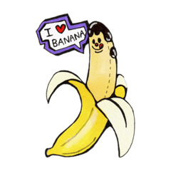 毎日使える無難なバナナスタンプ