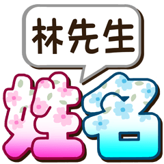 003Mr. Lin-big name sticker