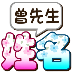 035Mr. Zeng-big name sticker