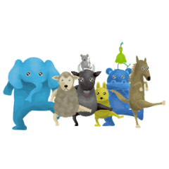 ラインダンスする動物たち Line スタンプ Line Store