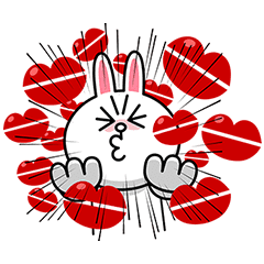 Brown Cony S Big Love Stickers Line Stickers Line Store