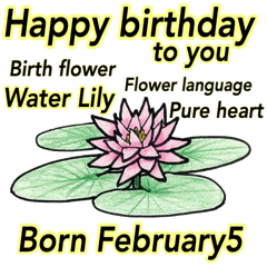 2月、誕生日ごとの誕生花、花言葉。