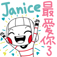 Janice's sticker