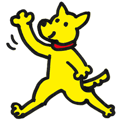 The yellow dog "Sute"