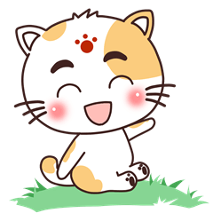 Funny Stickers of Cute Cat ChaChaMaRu 2