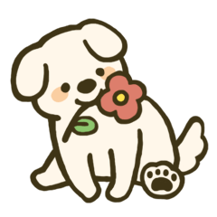 drooping ear dog sticker