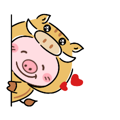 2019微笑豬丶大笑豬的裝扮