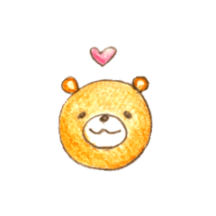 LINE stickers of simple Bear 1
