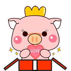 KAWAII PINK PIG : IN LOVE
