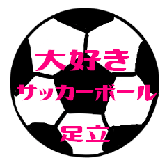 Love Soccerball ADATI Sticker