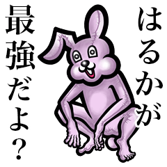 Pink bunny sticker! Haruka!