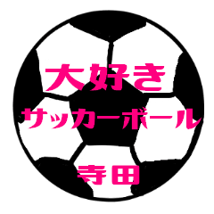 Love Soccerball TERADA Sticker