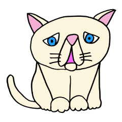 BUSAKAWA cat Sticker